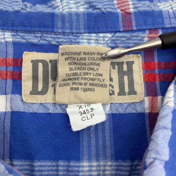 Duluth Trading Mens Short Sleeve Button Up Seersucker Shirt Size XL - Picture 5 of 5